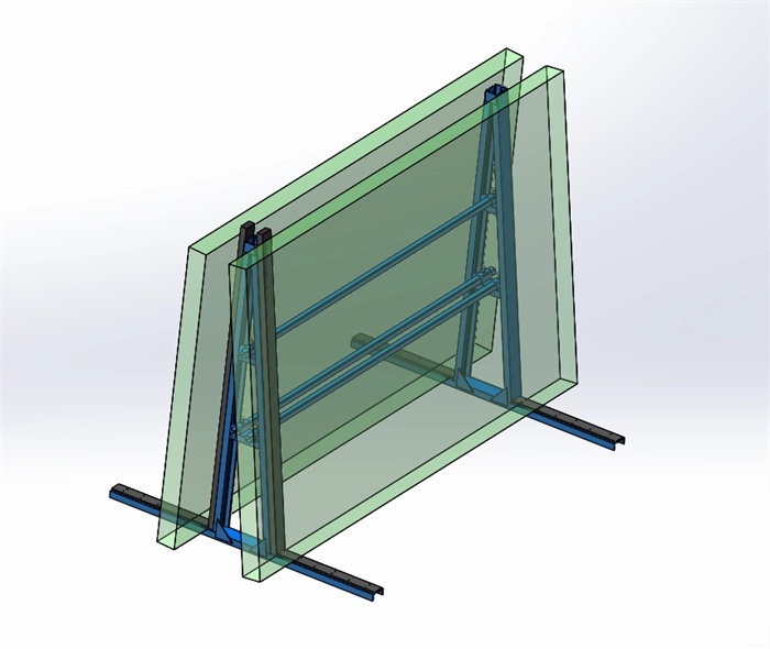 Stylish and Functional A-Shape Glass Storage Rack