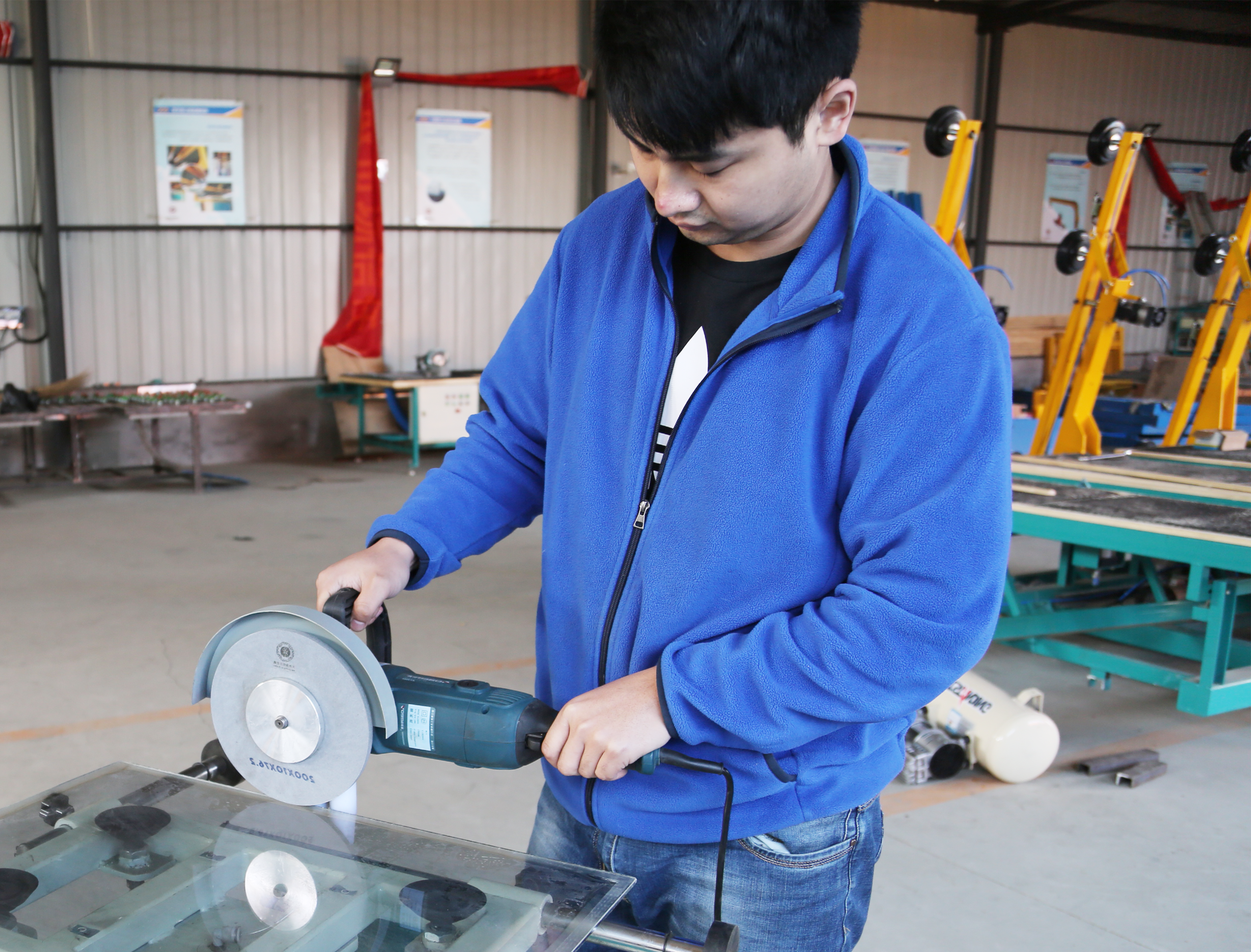 Double Hand Low-E Coating Removing Machine