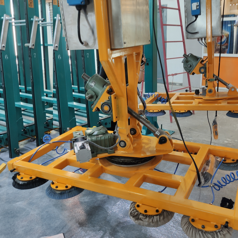 H Type Glass Lifter Sucker with Electrical Tilting and Manual Rotating