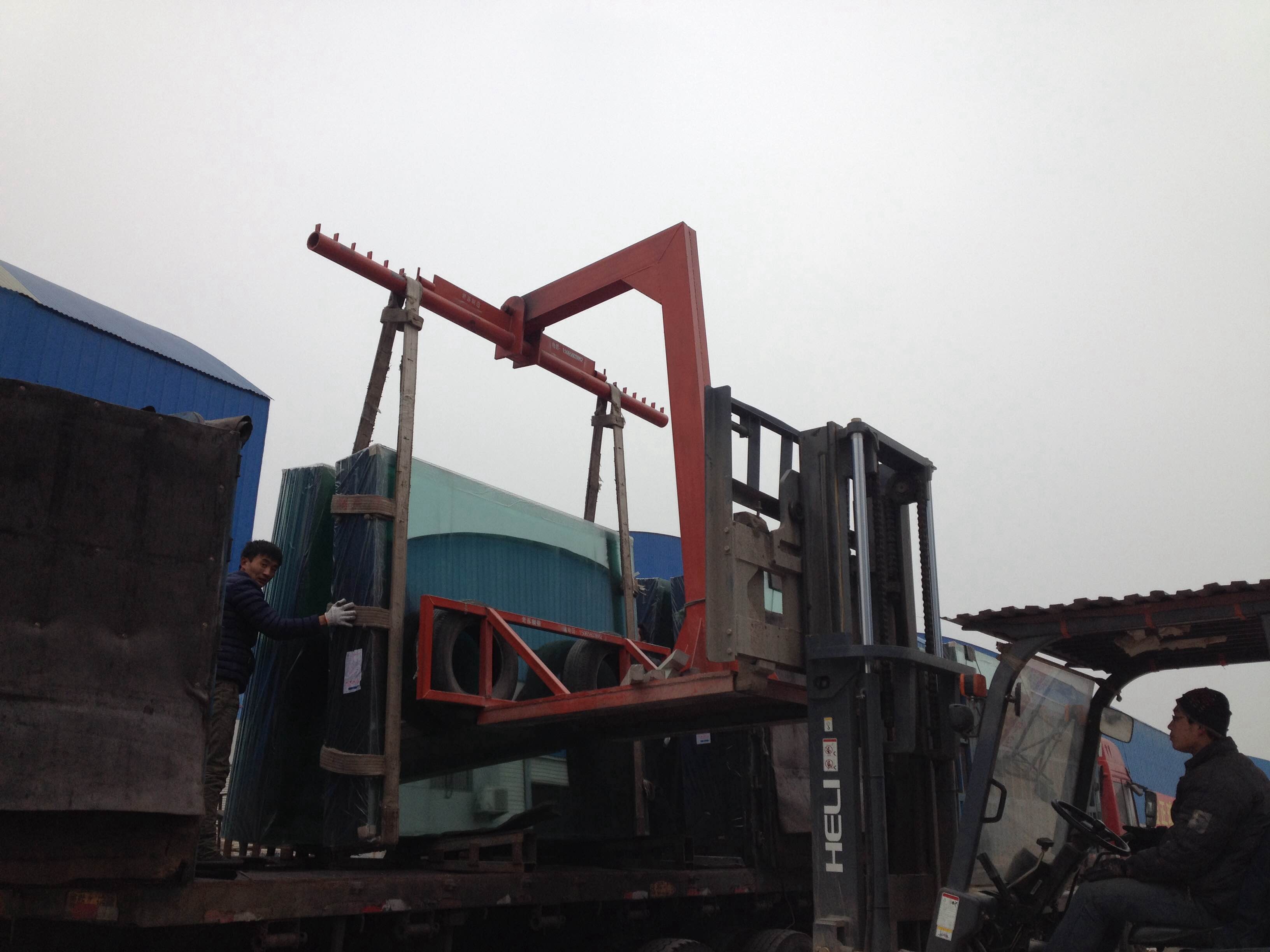 Forklift Truck Crane Arm with Pedestal