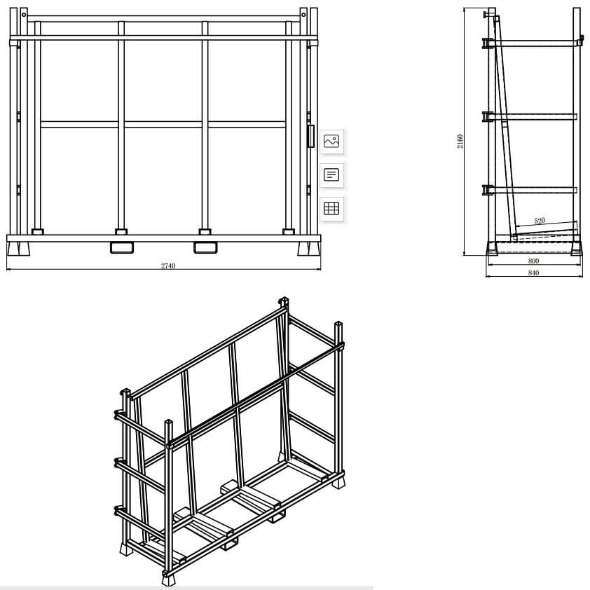 Stackable Glass Racks and Double Layer Glass Racks