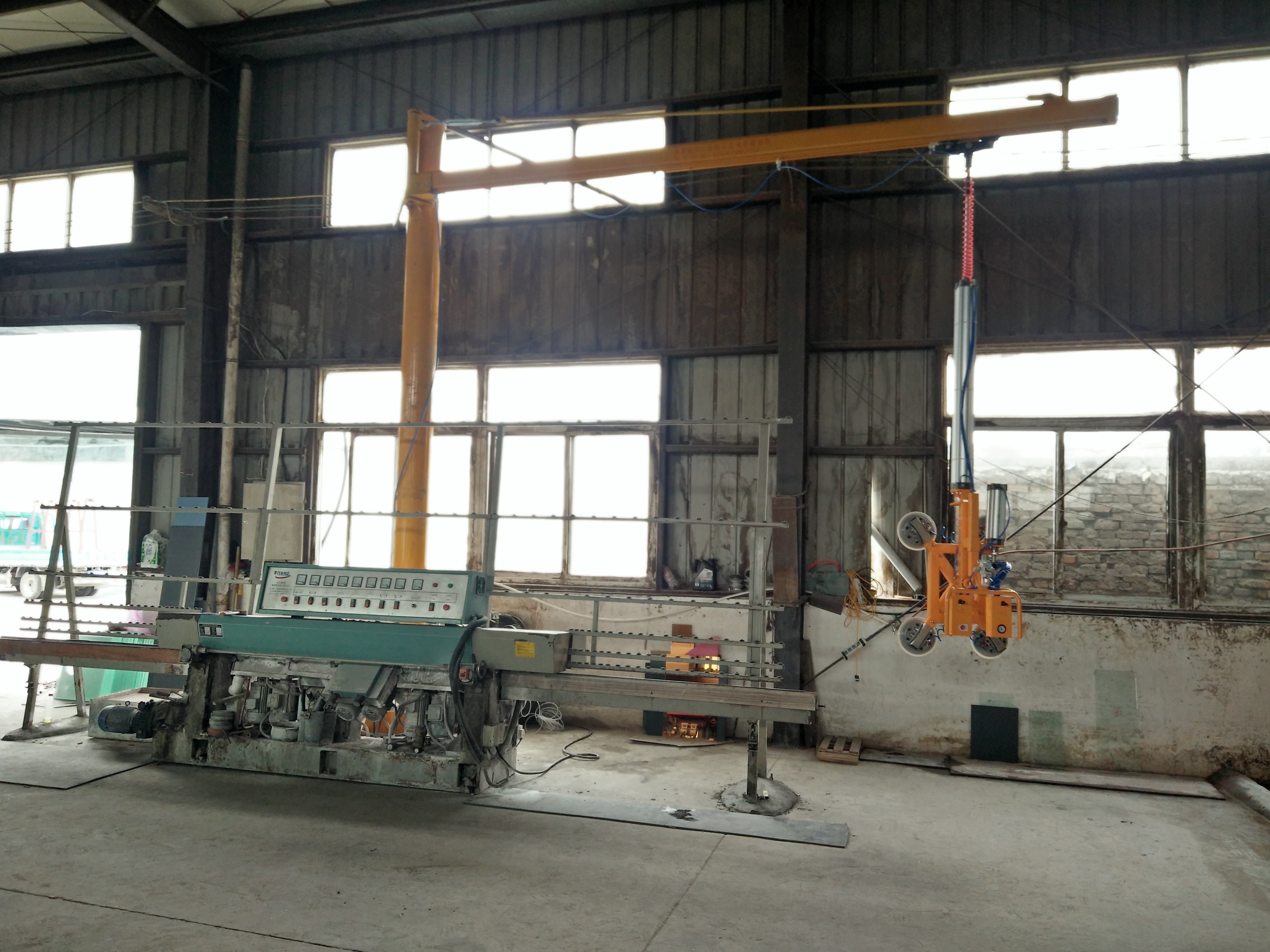 Pneumatic Vacuum Glass Lifter Sucker with Rotating Function