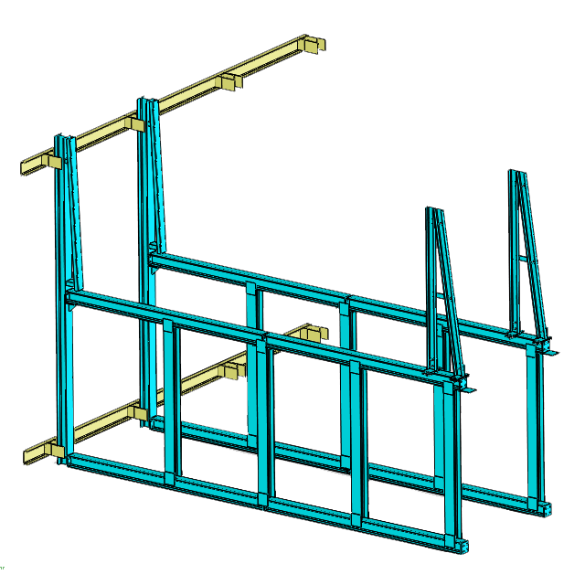 Double-layer wooden box storage rack