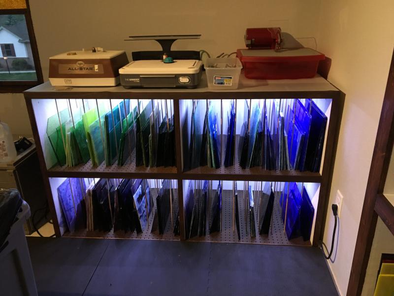Artistic Glass Collection Racks