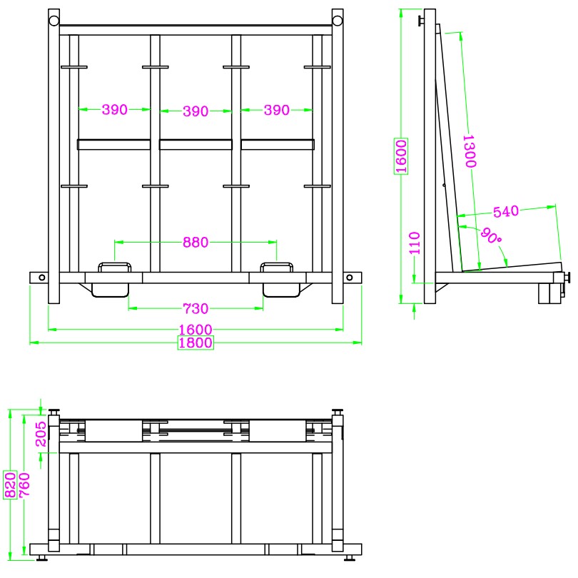 Stackable Glass Racks and Double Layer Glass Racks