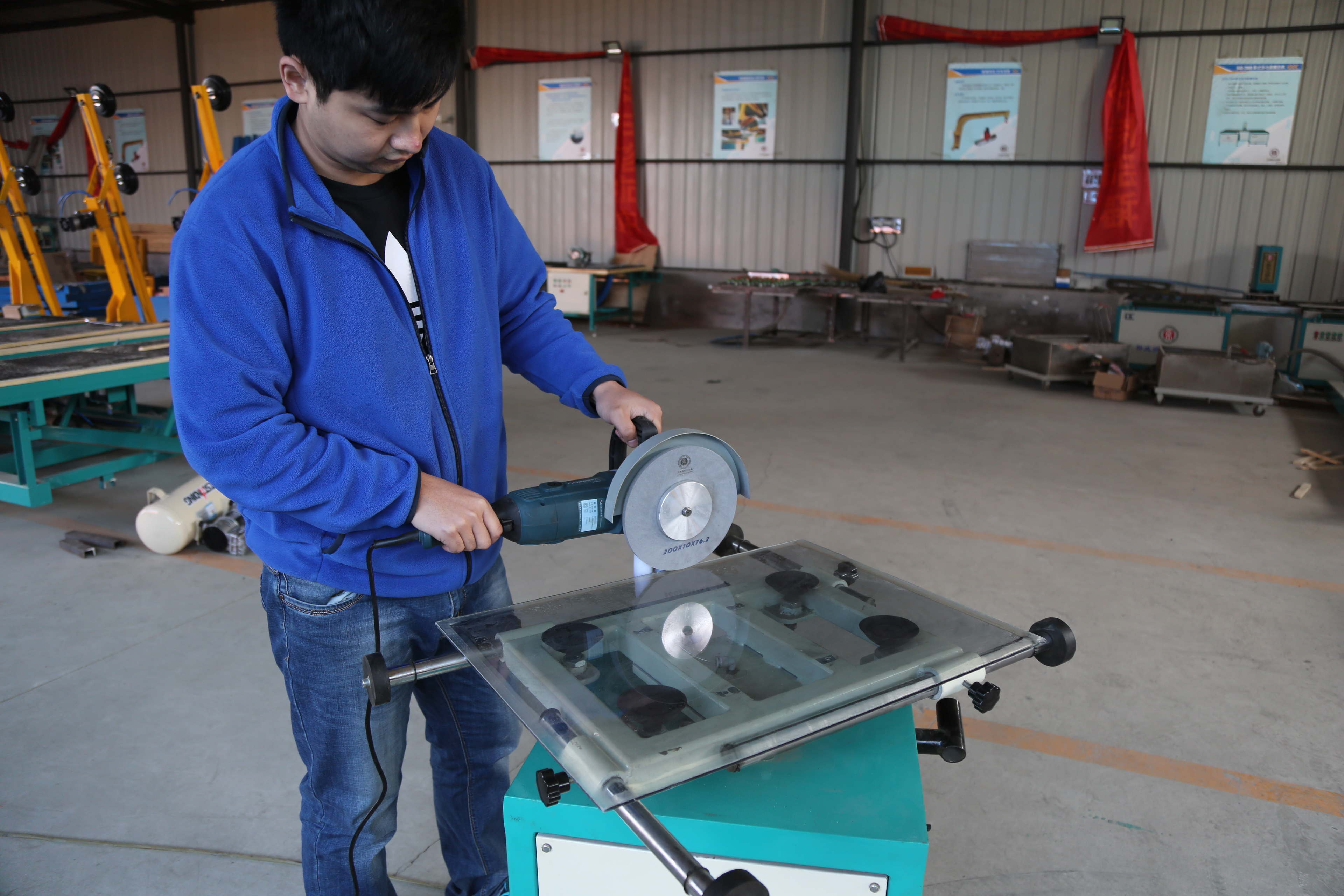 Double Hand Low-E Coating Removing Machine