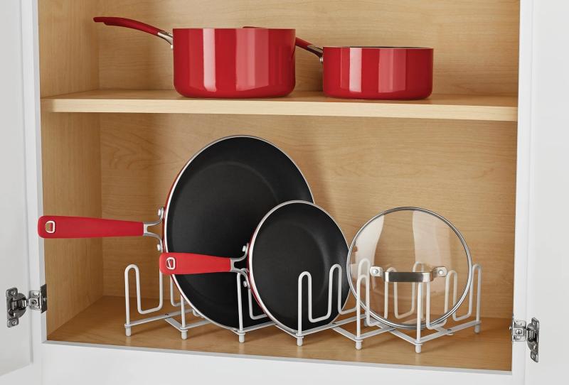 How Can A Glass Lid Storage Rack From Walmart Transform Your Kitchen Organization?