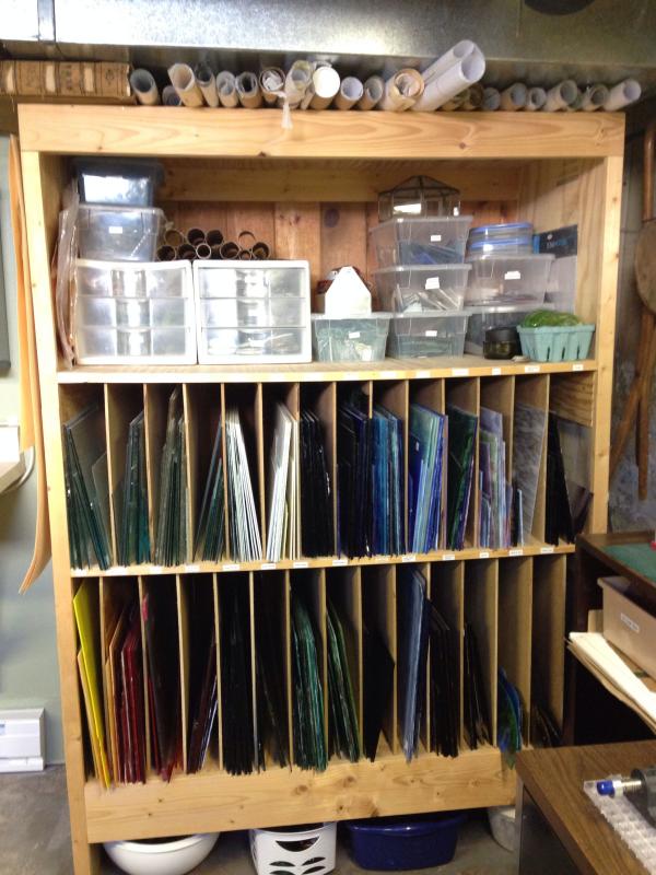 Professional Stained Glass Storage Rack